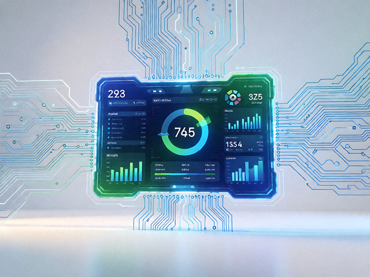 体育赛事数据与信息技术融合的视觉画面，用于v66体育平台介绍